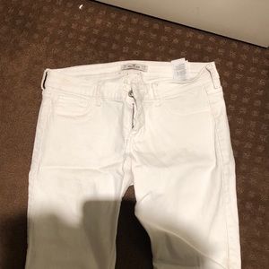 White hollister skinny jeans